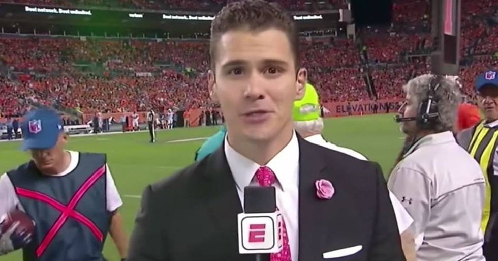 ESPN Broadcaster Gives A Heartfelt Apology For His Bizarre Sideline Report On Monday Night Football
