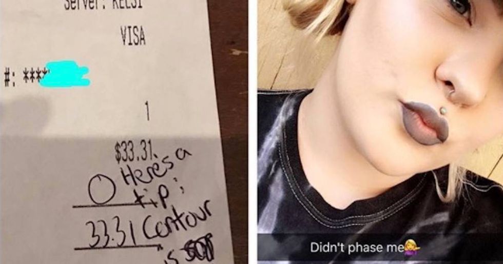 Makeup-Shamed Waitress’ Response To Rude Teens Going Viral