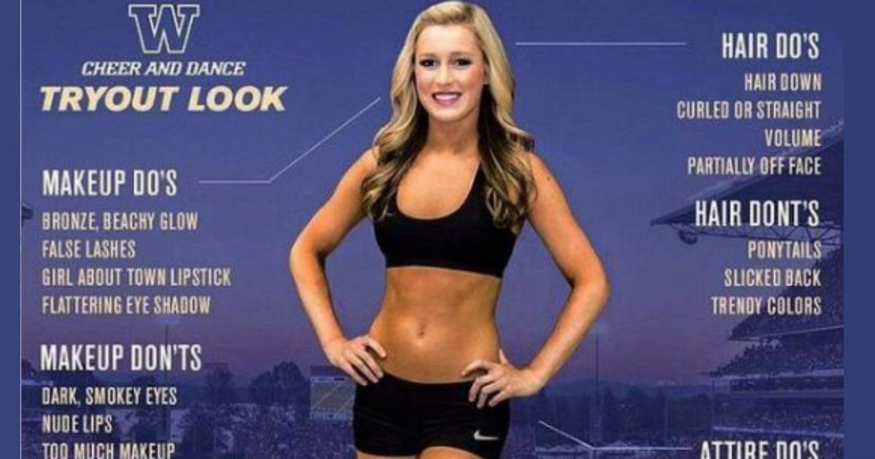 University Of Washington Cheerleading Infographic Creates An Uproar