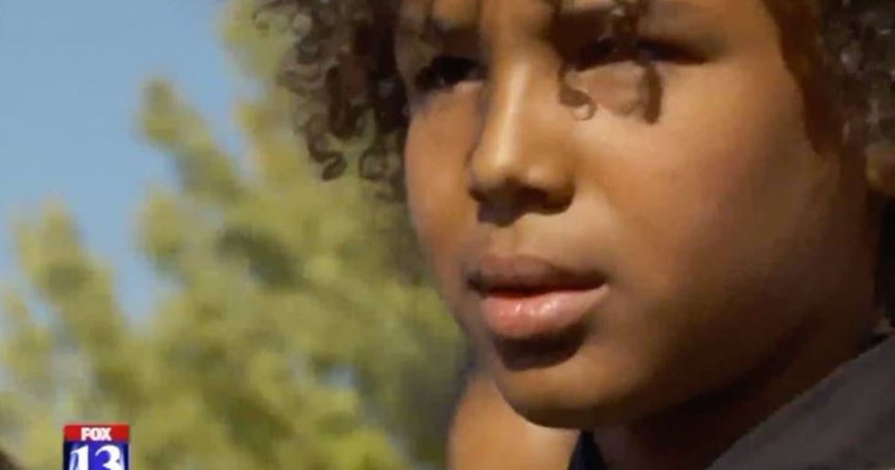 Dozens Of People March To Support A Black Child Who Was Harassed By Racists