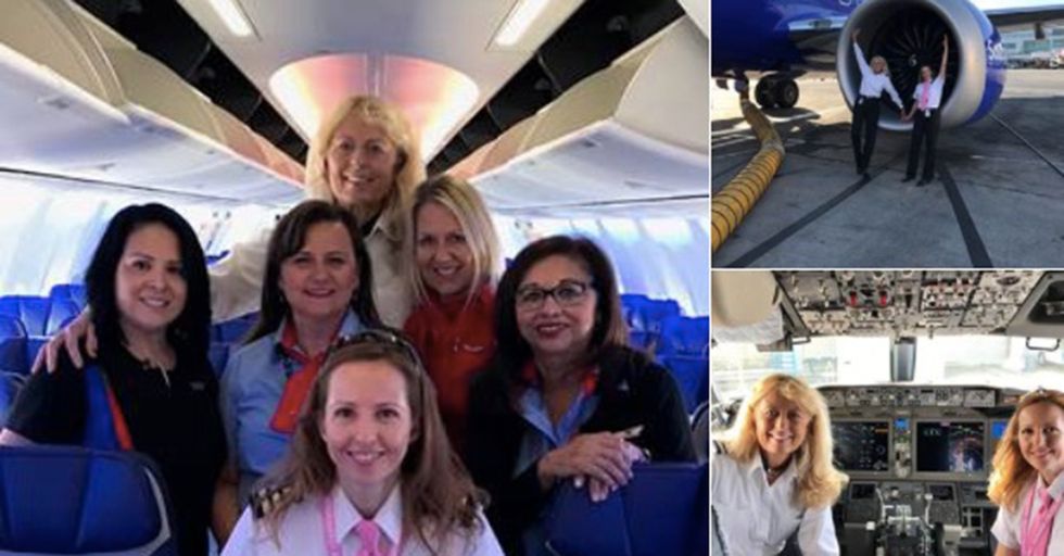 Southwest Airlines Offers Their Take On An 'Unmanned' Flight With An All-Female Crew