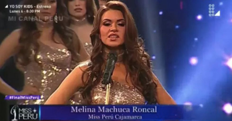 Beauty Pageant Contestants Go Off-Script To Stand Up For Women's Rights