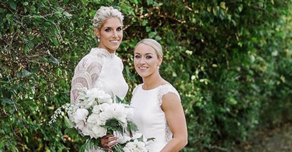 A WNBA Player's Wedding Featured A Cake As Tall As The 6'5" Athlete Herself