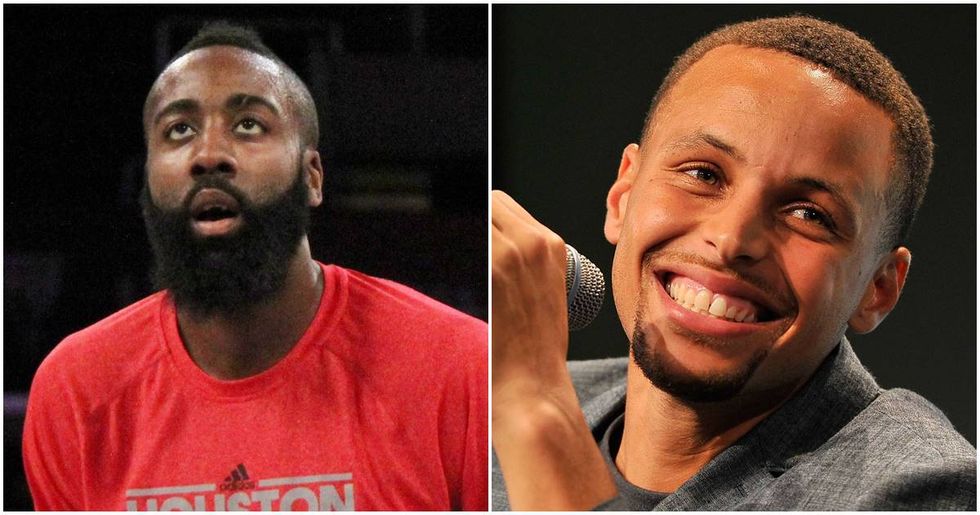 Steph Curry And James Harden Are Hiding The Nike Logos On Their Socks