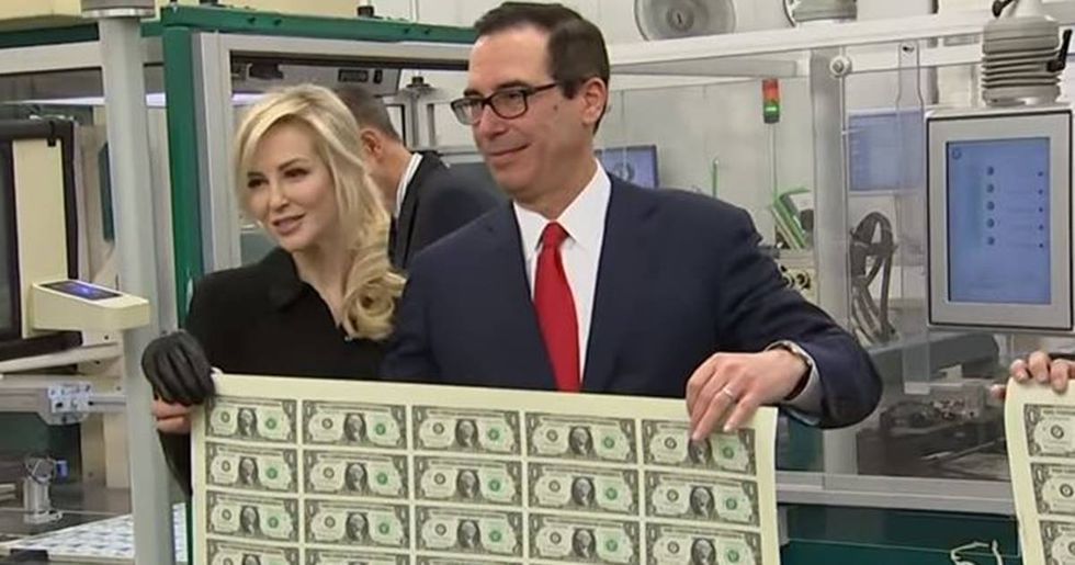 Twitter’s Most Hilarious Reactions To Steven Mnuchin’s Photo Shoot With A Batch Of Money
