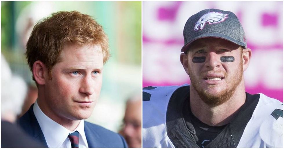 Twitter Is Freaking Out Over The Resemblance Between Carson Wentz And Prince Harry