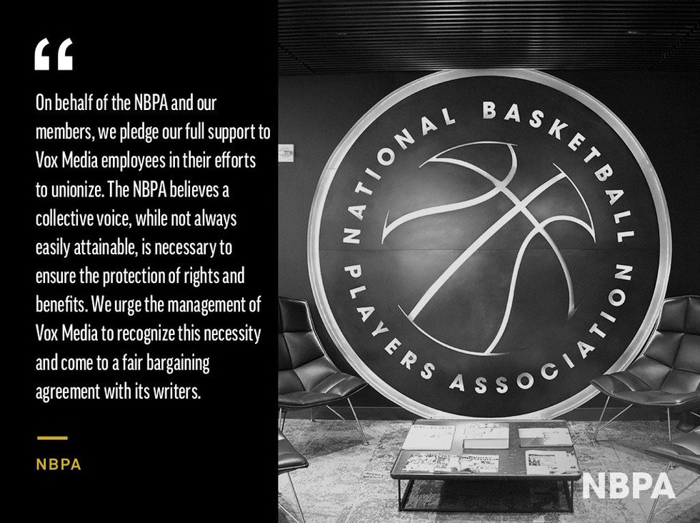 Sports Unions Join The Labor Fight At Vox