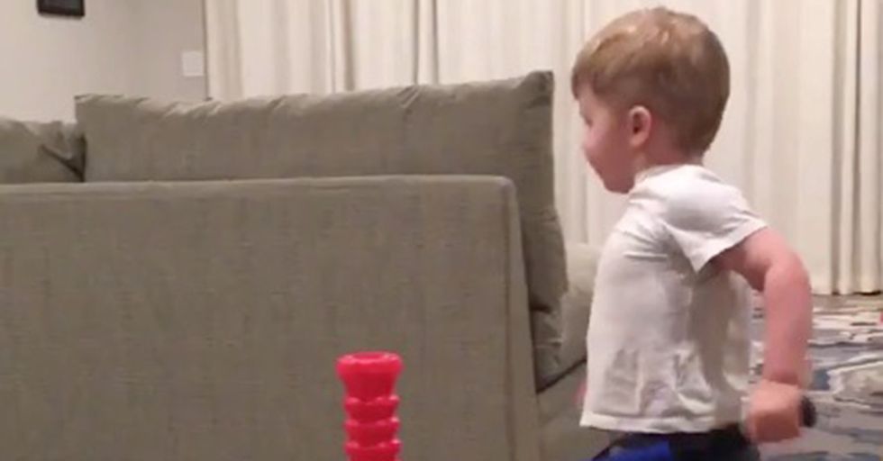 An MLB Player Proudly Shares His Toddler’s Impressive Bat-Flipping Skills