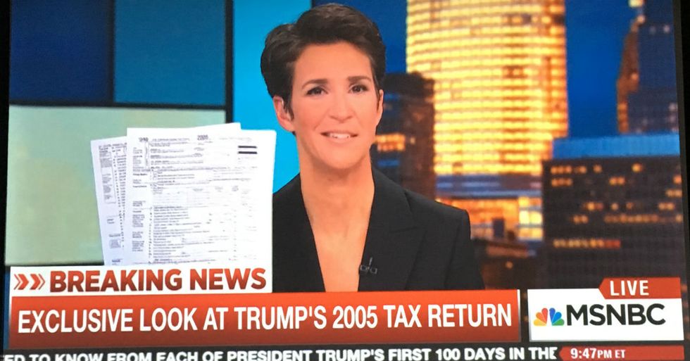 This Is What Rachel Maddow Says Is In Trump’s Tax Returns
