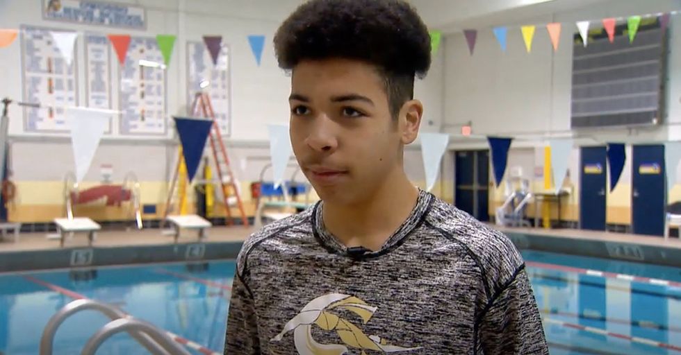 High School Swimmer Heroically Saves Competitor From Drowning After Race