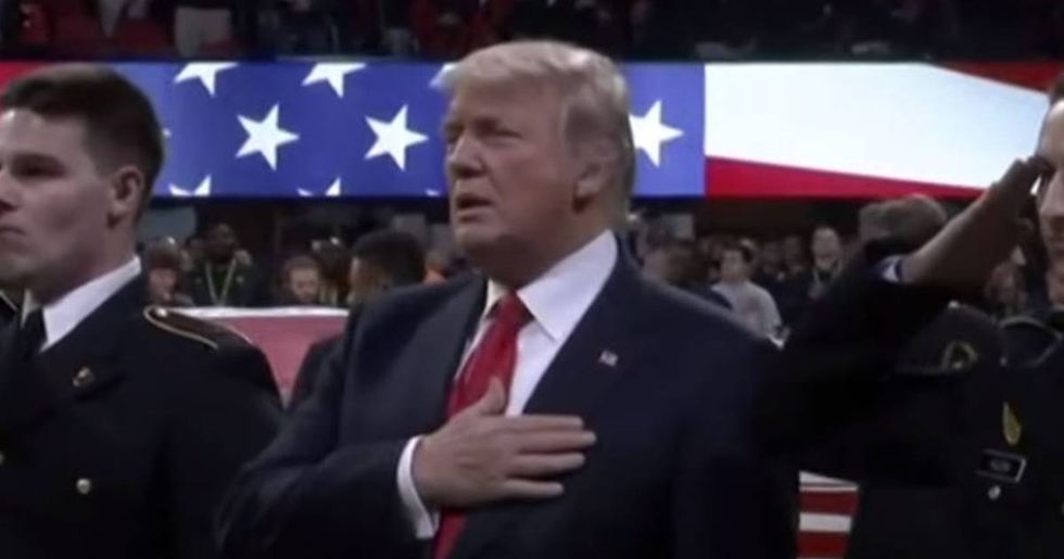 Does Trump Know The Lyrics To The National Anthem?
