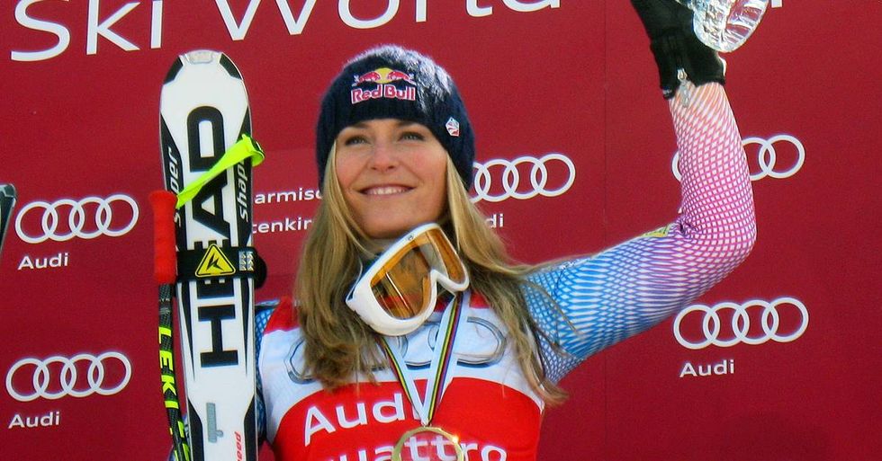 Lindsey Vonn Hits The Slopes In A Captain America Speed Suit