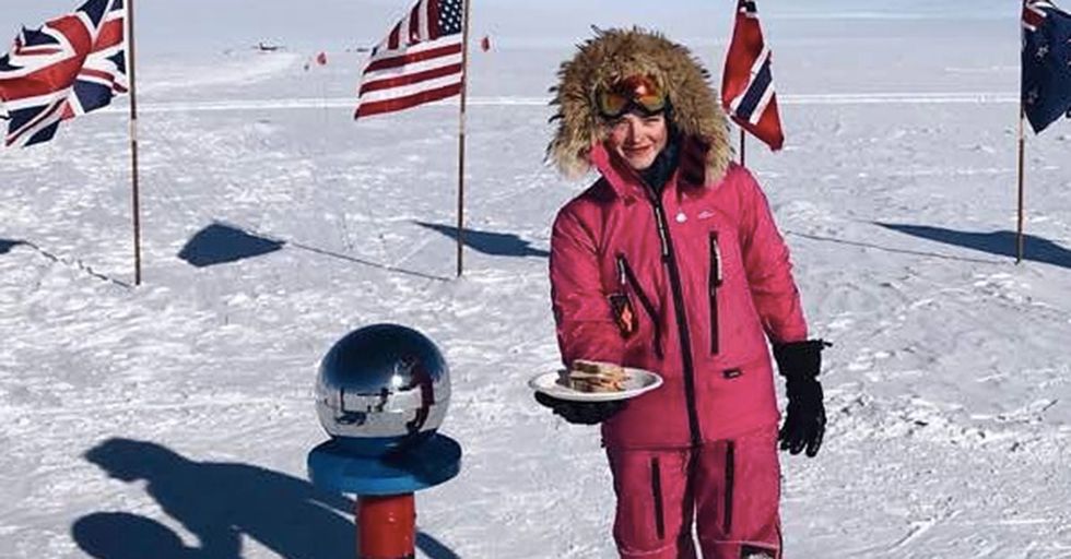 A Teen Adventurer Responded To Trolls' Sexist Remarks With An Awesome Photo From The South Pole
