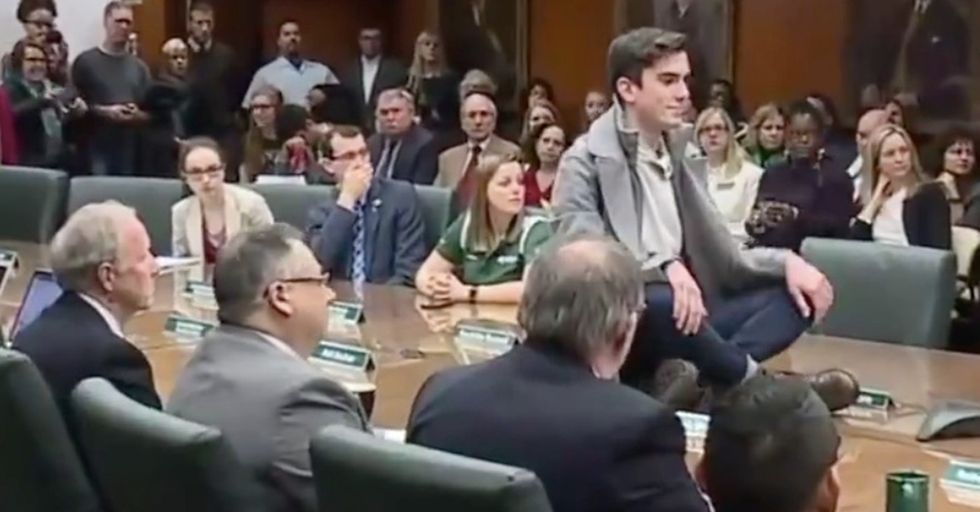Michigan State Students Protest In Response To The Handling Of The Larry Nassar Case