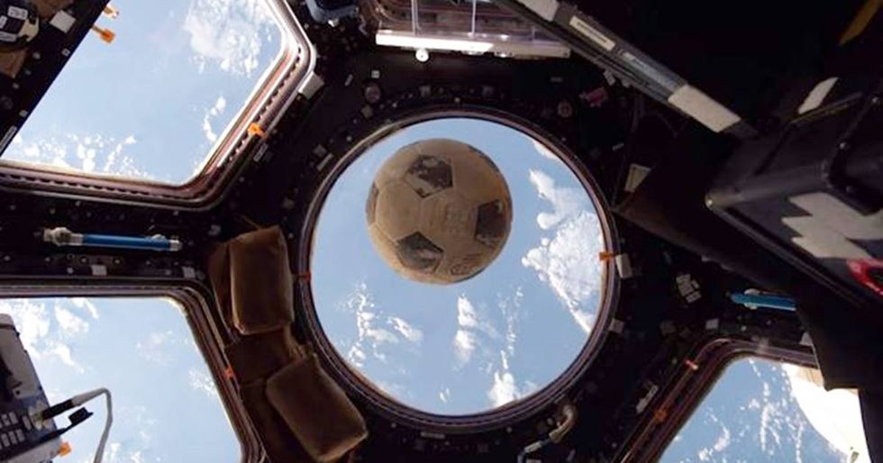 The Bittersweet Reason NASA Launched A Soccer Ball Into Space