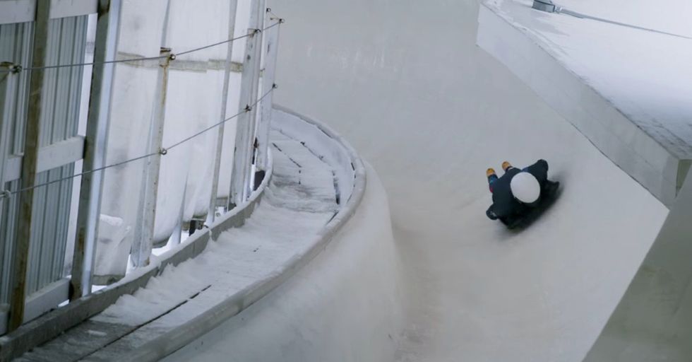 Experiencing A Skeleton Sled Race From A First-Person Perspective Is Terrifying