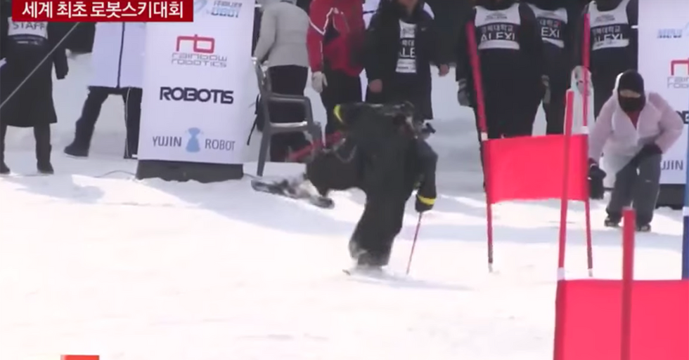 Even When You Put Them In Sweaters, Robots Are Terrible Skiers