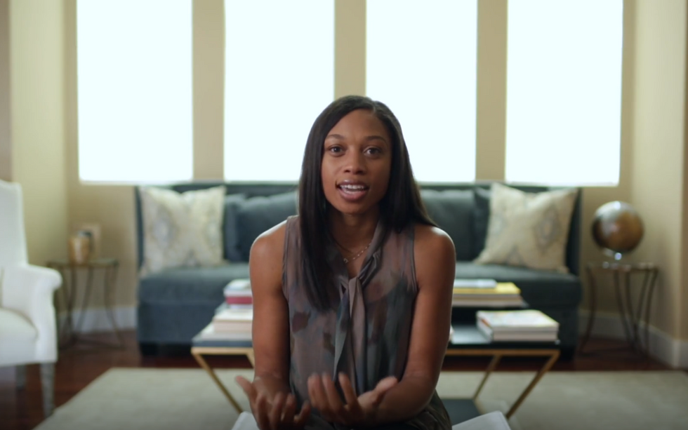 Watch: Olympic Gold Medalist Allyson Felix Discusses The Pressure On Women Athletes
