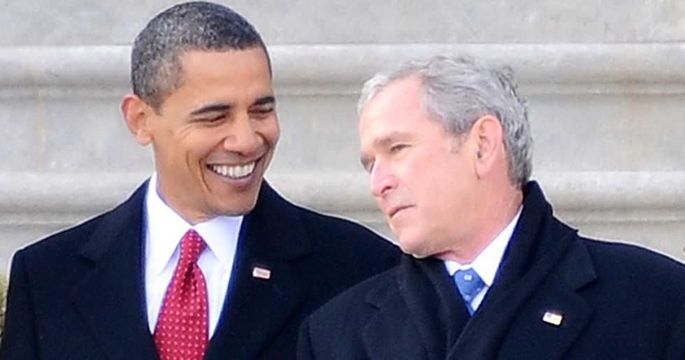 George W. Bush Thinks Trump Makes Him Look ‘Pretty Good’