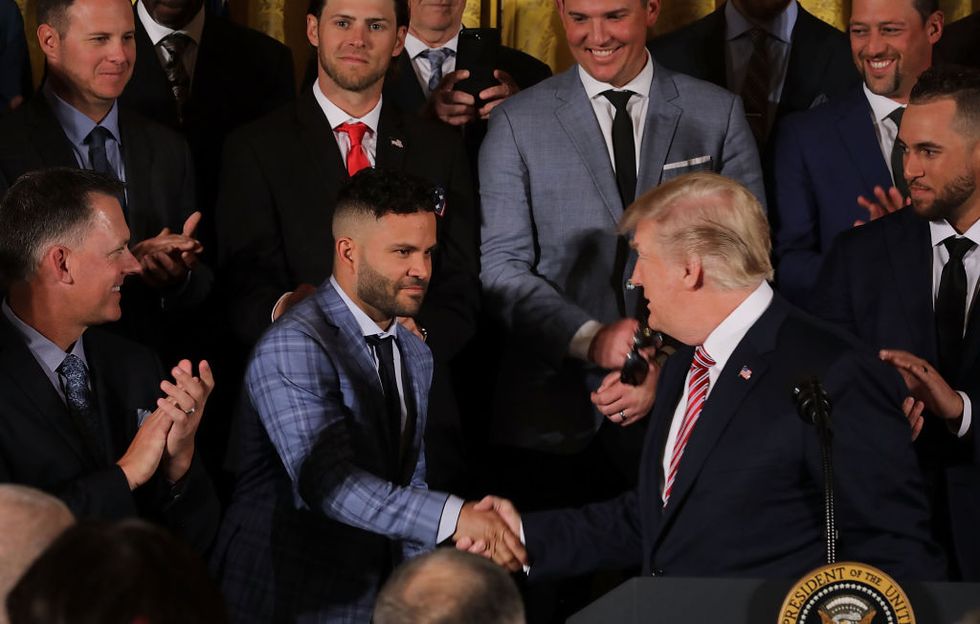 The Astros' Visit To The White House Was As Awkward As Expected