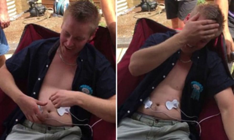 A Dad Tried A Labor Pain Simulator And … It Was A Bit Much