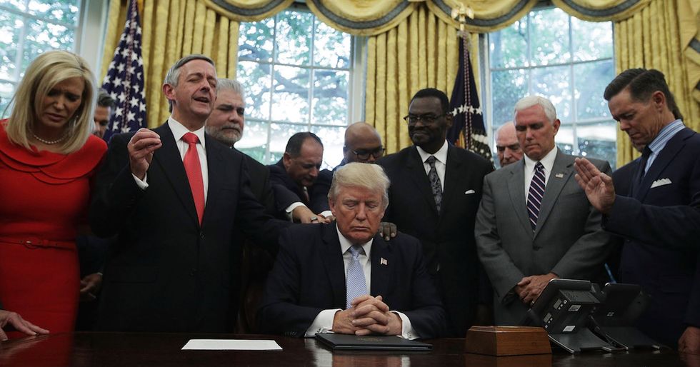 Political Cartoon Perfectly Satirizes Trump’s Takeover Of The Religious Right