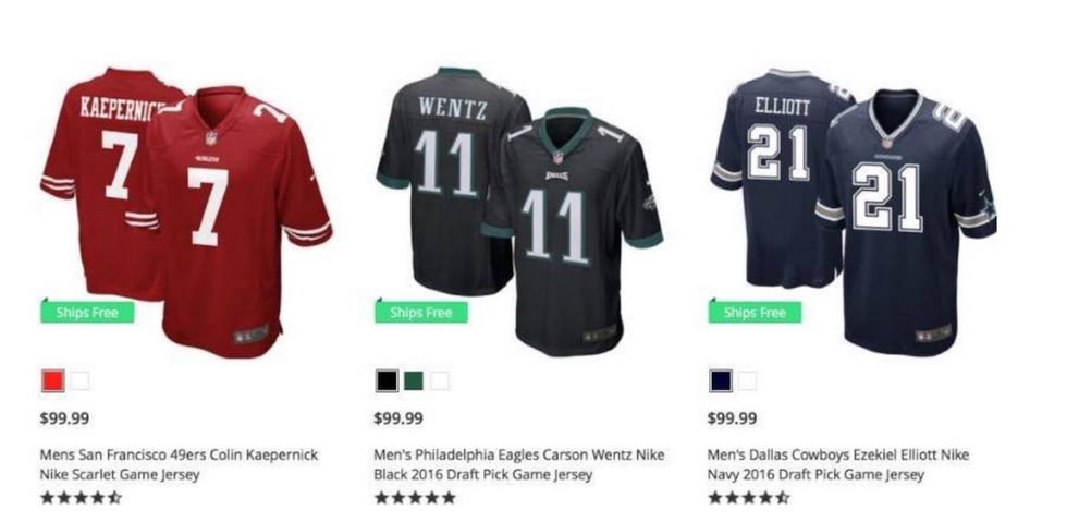 Colin Kaepernick's Jersey Sales Skyrocket After National Anthem Protest