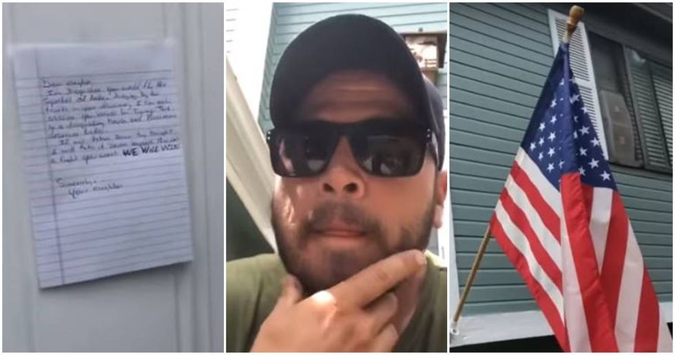 Veteran Has A Stern Response To Neighbor Who Demanded He Take Down His American Flag