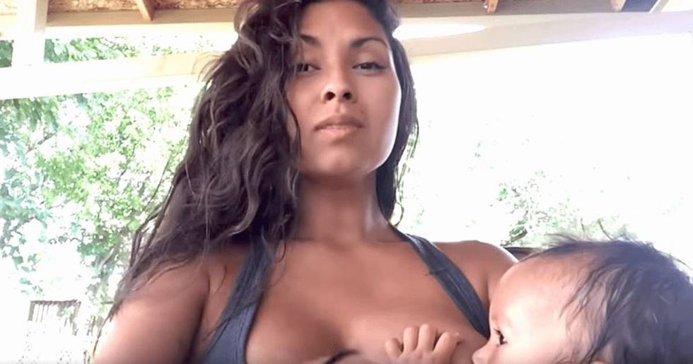 YouTube star says she has a right to take a dump while breastfeeding. The Internet disagrees.