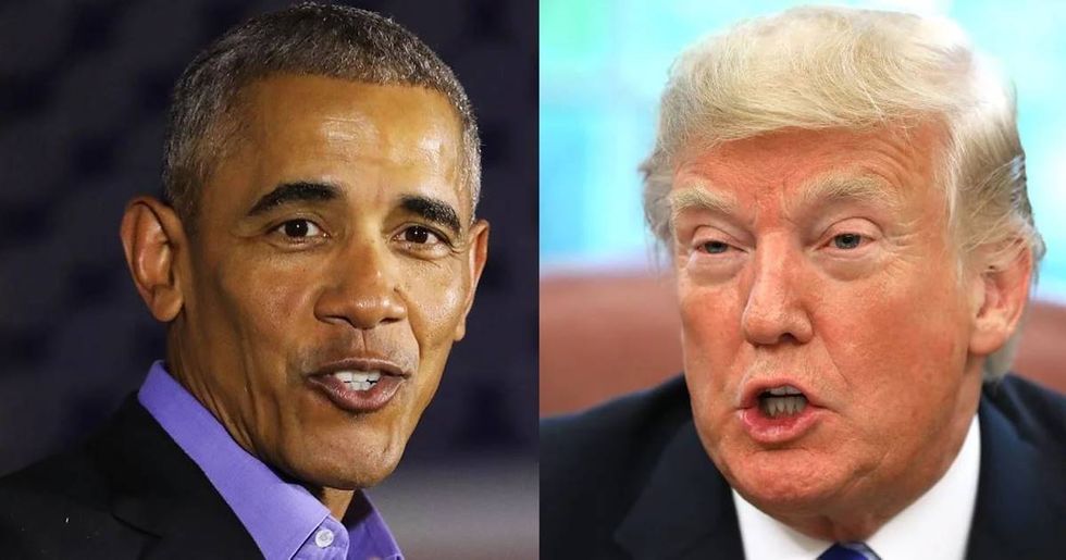 Obama finally called out trump by name, and his response was super corny