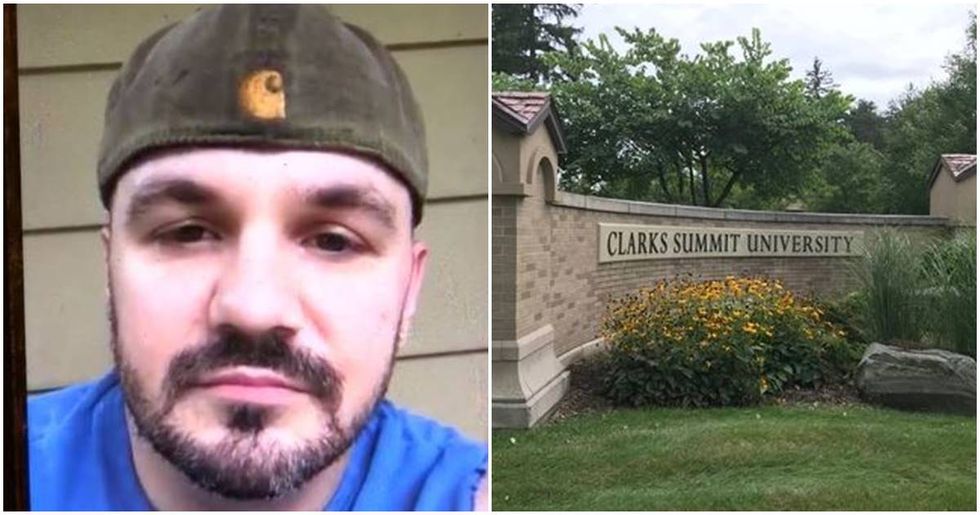 Christian college rejects a Navy veteran six credits shy of graduation for being gay.