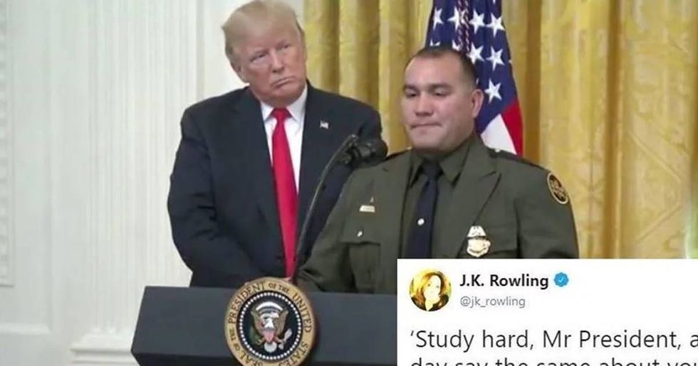 J.K. Rowling picked up on subtly racist Trump quip and beautifully blasted him for it.