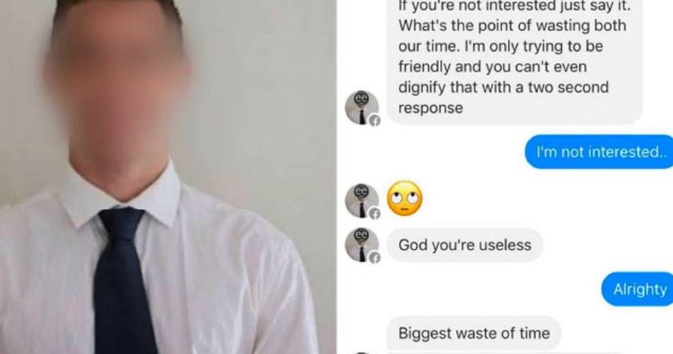 Guy puts ex-buddy on blast for sending racist, abusive messages to women on Tinder.