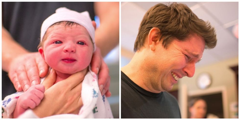 9 astounding photos this mom took to keep herself calm while giving birth.
