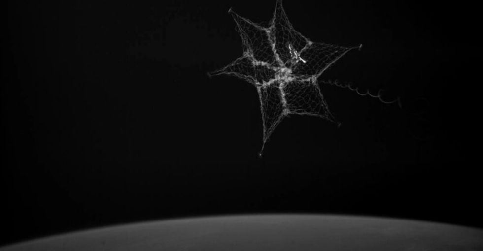 There’s now a giant net collecting garbage in space and it’s as cool as it sounds.