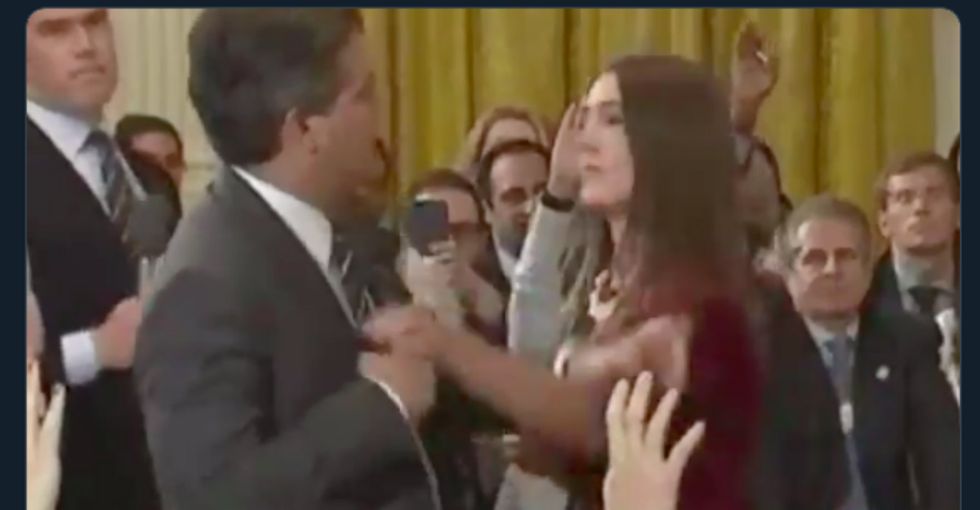 The White House is sharing a fake video in a shameless attempt to discredit this CNN reporter.