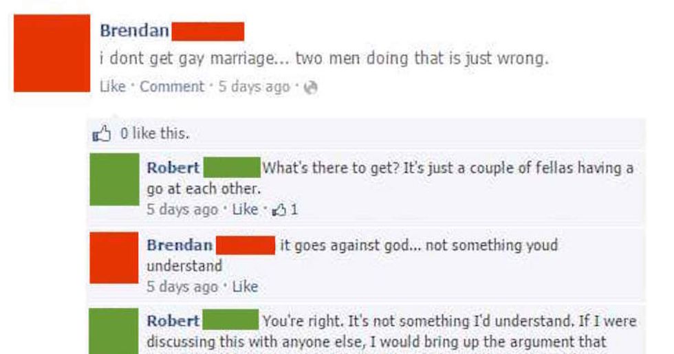 A guy started trolling his 'friend' for saying stupid stuff on Facebook, but who is really the jerk here?