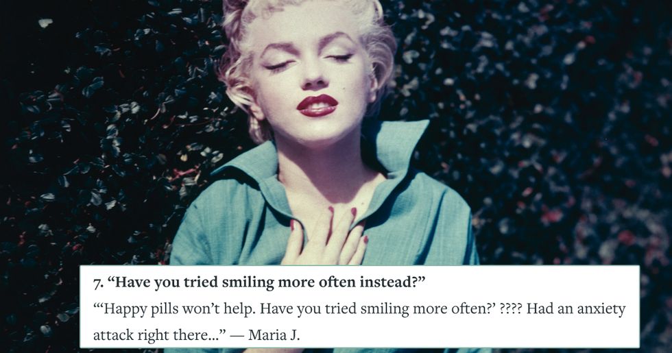 12 'harmless' comments people make about psychiatric medication.