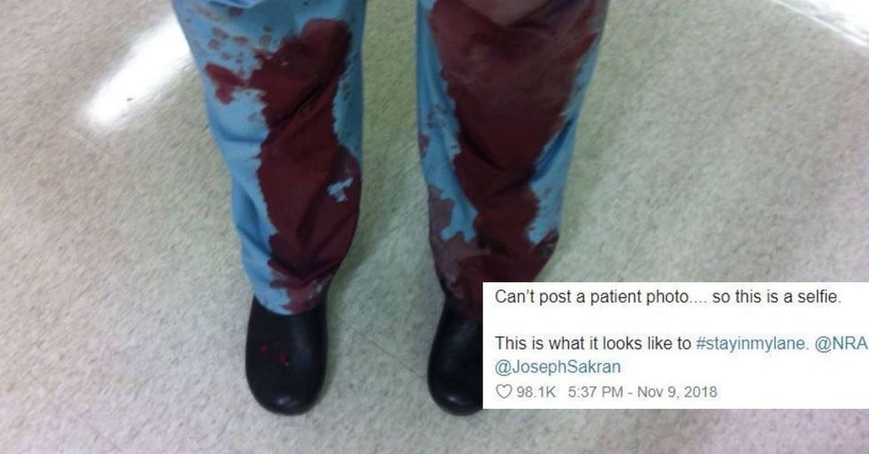 The NRA told doctors to 'stay in their lane' and they responded with chilling photos to prove they belong in the gun debate.
