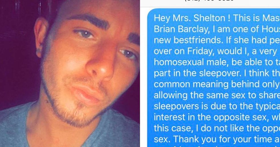 Mom has the most hilarious response to her daughter's gay friend asking to sleep over.