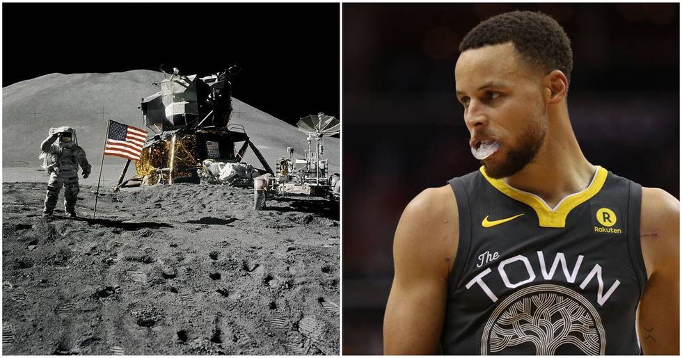 Steph Curry said the moon landing was a hoax and NASA isn’t having it.