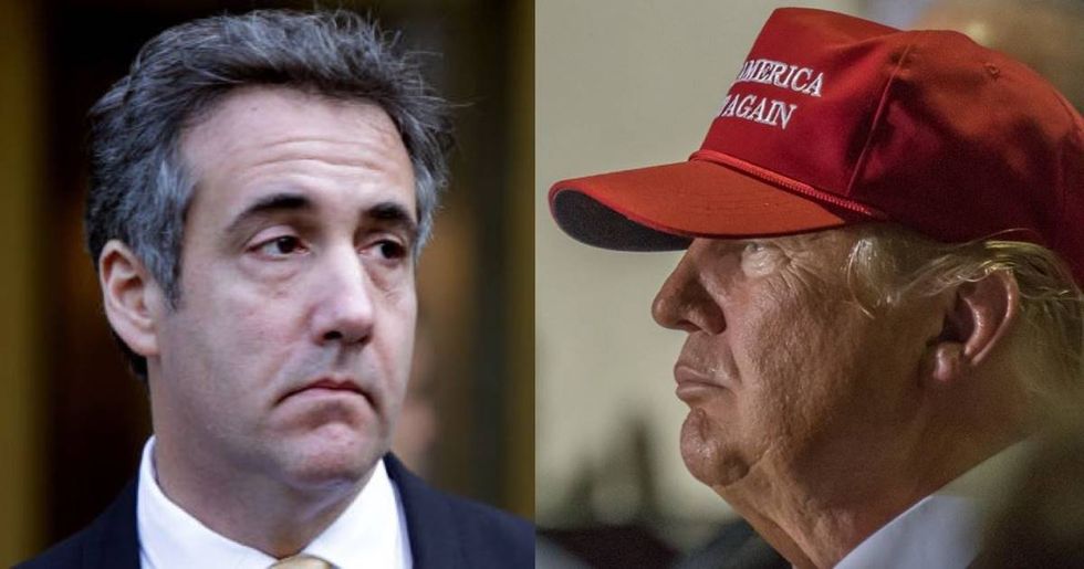 Trump's morning tweets about Michael Cohen are basically an admission of guilt. Buckle up.