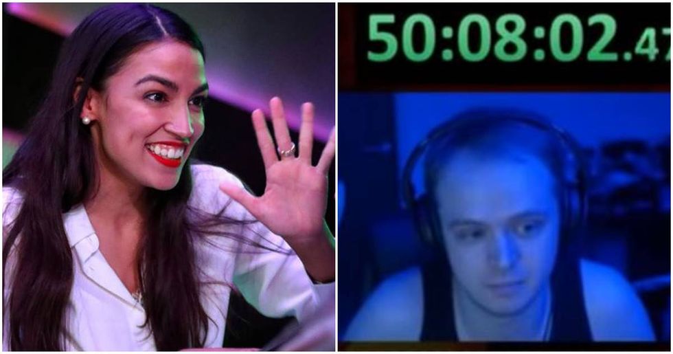 Alexandria Ocasio-Cortez helped raise $340,000 for a trans rights group while proving her nerd cred at the same time.