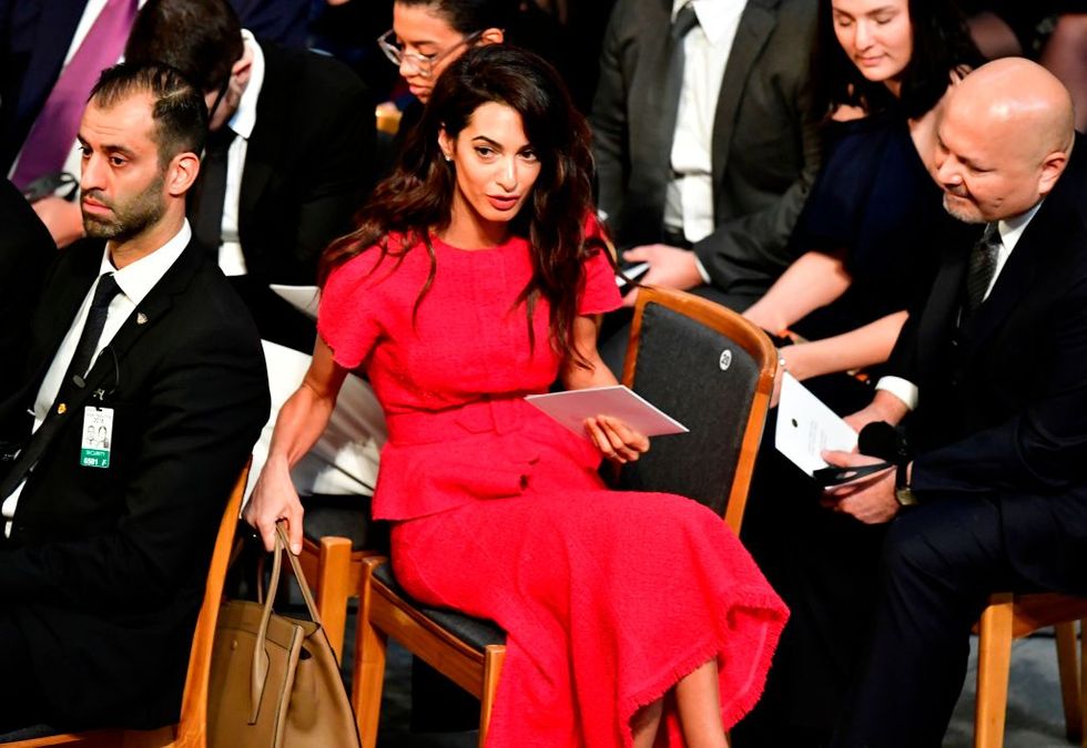 Amal Clooney says she experienced sexual harassment at work but says her daughter won’t have to.