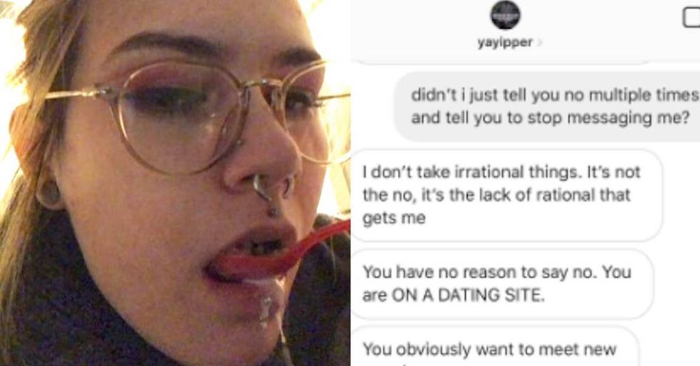 Guy goes ape sh*t after a woman rejected him on Tinder. Women are relating too much.