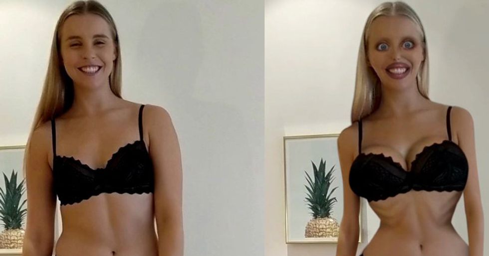 Instagram star responds to trolls by photoshopping her body in absurd ways