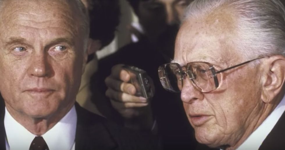 John Glenn delivered one of the greatest comebacks ever after a political opponent accused him of never having held a real job.