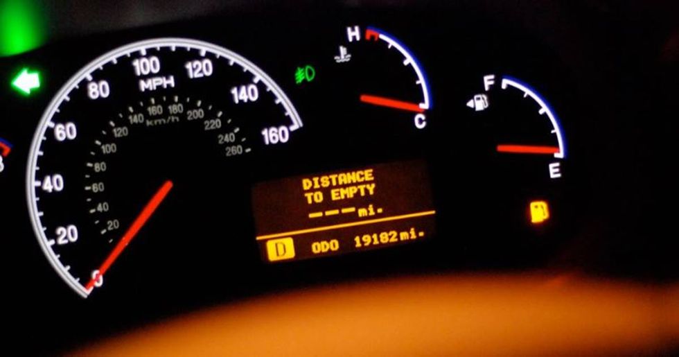 Awesome chart shows you how far you can drive on empty.