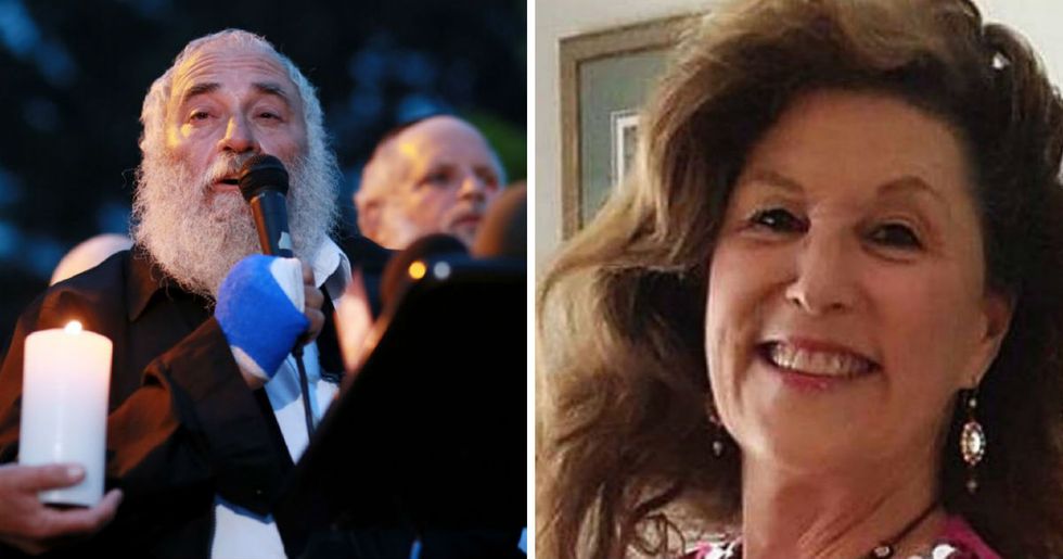 Rabbi who survived synagogue shooting gives a moving tribute to the woman who died protecting him.