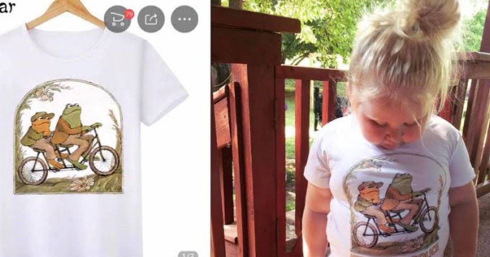 Mom ordered an infant-sized Frog and Toad shirt from China. When it arrived, she ‘just screamed.’